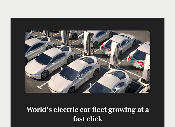 World's electric car fleet growing at a fast click